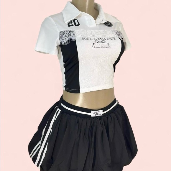 Black & White Two-Piece Set - Picture 1 of 3